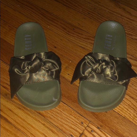 fenty puma Shoes - 🖤Fenty by Rihanna puma slides Olive green color🖤
